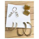 Gold-tone Pierced & Non-pierced Earrings