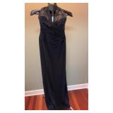 Kay Ungrr black evening gown, size 8