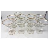 Vit Tiffin-Franciscan Rims of Gold Champage Coupe