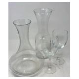 Glass Wine Diffuser & Carafe w/ Glasses