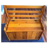 Storage Bench 36 1/2 wide 18 inches deep 36 inches
