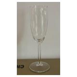 Glass Champagne Flutes Set of 18