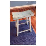 Distressed 25ï¿½ Saddle Seat Bar Stool