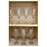 Tiffin-Franciscan Montclair Wine Glasses = 11pc