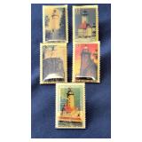 Lighthouse stamp design tack pins