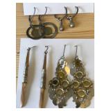 Collection of Silvertone Earrings