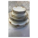 Haviland China Silver Anniversary Gold Trim
