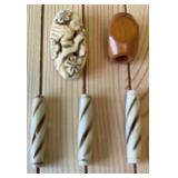 Carved Bone & Wood for Jewelry Making
