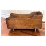 Antique Wood Cradle 34ï¿½ x 25ï¿½ x 19ï¿½