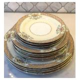 Rose China Plates- 12 pcs