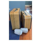 Vintage Suitcases & Inflatable Travel Pillows