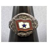 Sterling Military World War Era Blue Star Service