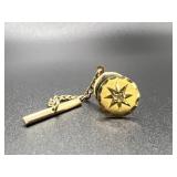 14K Gold & Diamond Simmons Starburst Tie Tack