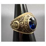 10K Gold 1959 De Pauw University Class Ring