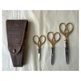 Vintage Henckels Sewing Scissors Set