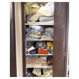 Linen Closet Contents w/ First Aid Lot