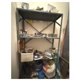 Metal Utility Shelving With Contents Lot