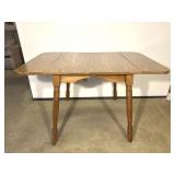 Wood Drop Leaf Dining Table