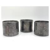 Sterling Silver Napkin Rings