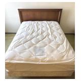 Bassett Mid-Century Wood Bed w/ Sealy Mattress