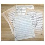 Vintage Handwritten Sheet Music