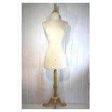 Dress Form Mannequin On Wood Stand