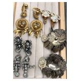 Collection of clip on earrings