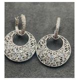 Tacori IV Diamonique Epiphanu Cresent Lace drop