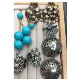 Collection of clip on earrings