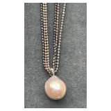 SS 925 mutation strand necklace. 18"  13g