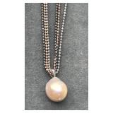 SS 925 mutation strand necklace. 18"  13g