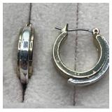 Two-Tone Hoop Earrings
