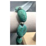 SS. Turquoise stone bracelet