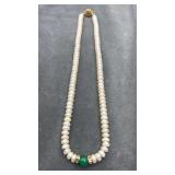 Fresh Water Pear & Green Onyx Necklace