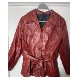 Red Leather Jacket Women