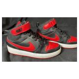 Nike Court Borough Mid 2 GS Black/Red 6.5Y