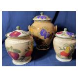 Casa Vero Fruit Canister Set (3)Three-piece