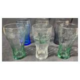 Coca-Cola Contour Glasses 6pc 20oz Assorted