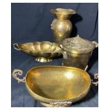Brass Decorative Bowls & Vase