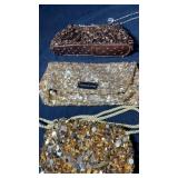 Evening Clutch & Sequin Purse Lot (3)