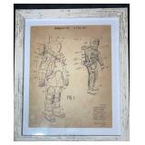 Astronaut Space Suit Patent Print Framed