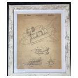 Space Shuttle Patent Print Framed