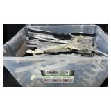 InstaView Storage Bin w/ Assorted Garment Hangers