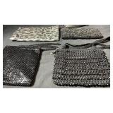 Black & Silver Evening Clutch Purse Lot