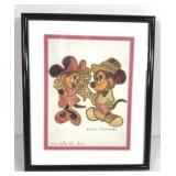 Mickey & Minnie Popotillo Straw Art Hernandez