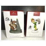 Hallmark (2) Keepsake Jurassic & Elf Ornaments