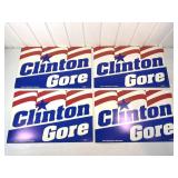 Original Clinton Gore 1992 Campaign Signs Lot of 4