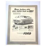 Ford 1952 Original #468 J. Walter Thompson Car Ad