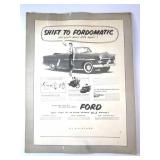 Ford 1952 Original #487 J. Walter Thompson Car Ad