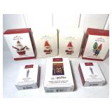 Hallmark (7) Santa, Potter, Star Trek Ornaments